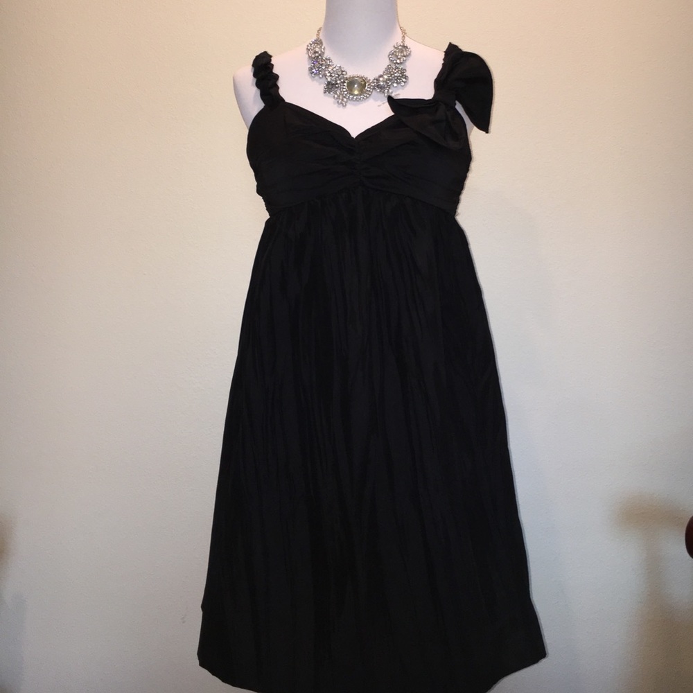 Maggy London Little Black Dress with Bow Size 2