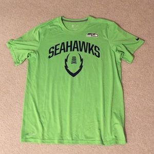 NWOT Men's Nike Green Seahawks Dri-Fit Tee SZ XL