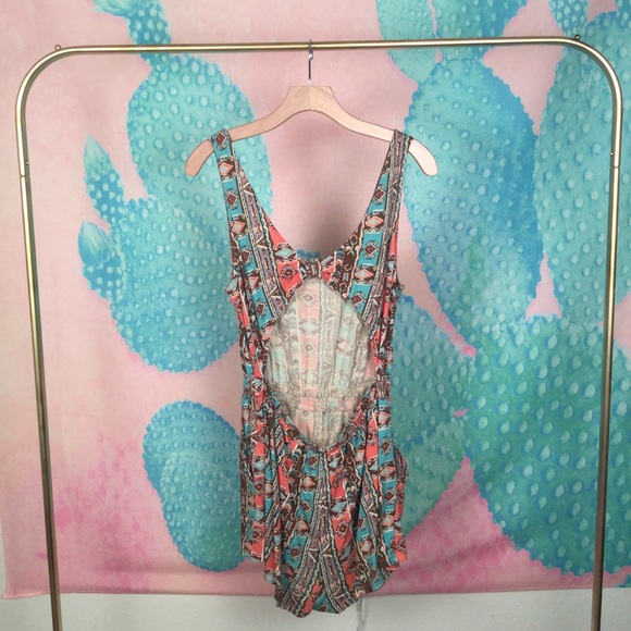 Aztec Print Romper - Picture 3 of 3