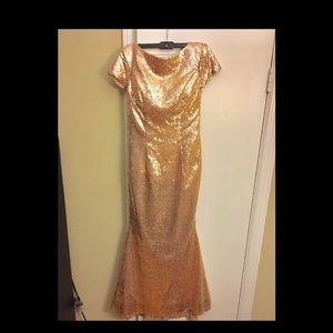 Rose gold mermaid dress ON HOLD FOR KATY