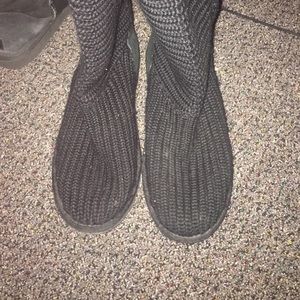Knit Black Uggs
