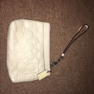 White coach wristlet