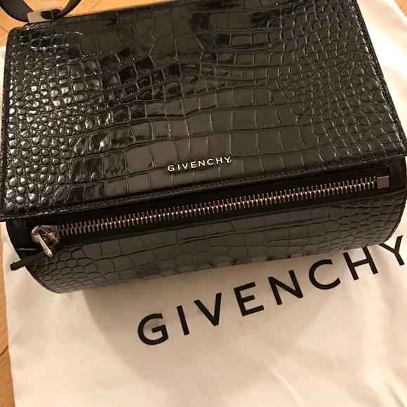 Givenchy medium croc embossed pandora box bag - Picture 2 of 4