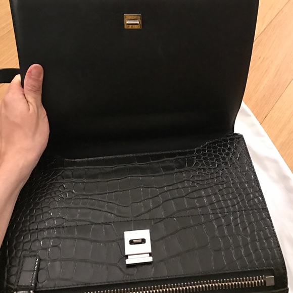 Givenchy medium croc embossed pandora box bag - Picture 3 of 4