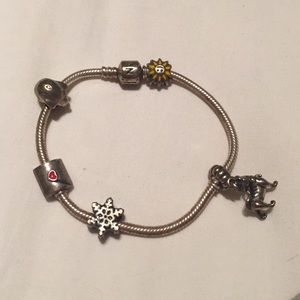 Pandora Bracelet with 5 Charms