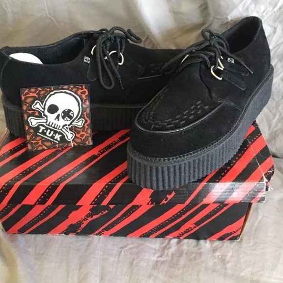 -SOLD- Black Suede Creepers - Picture 1 of 4