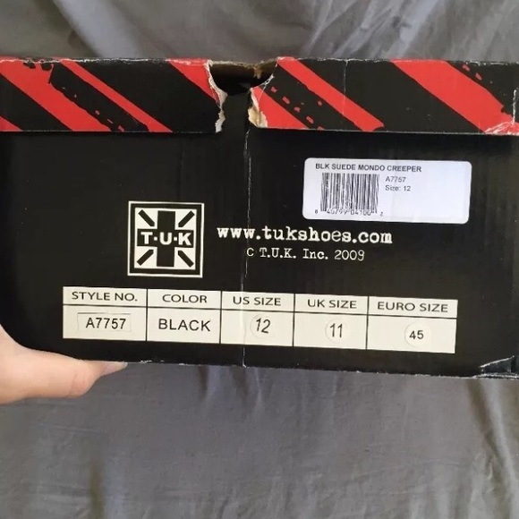 -SOLD- Black Suede Creepers - Picture 2 of 4