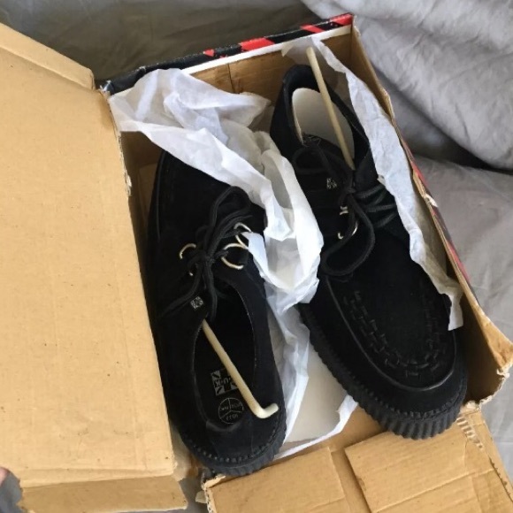 -SOLD- Black Suede Creepers - Picture 3 of 4