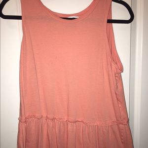 Old Navy peach flowy tank top