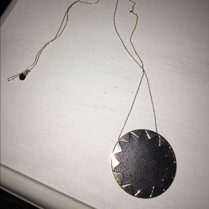 House of Harlow leather starburst necklace