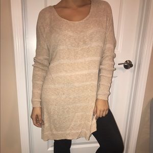 Free People long beige sweater