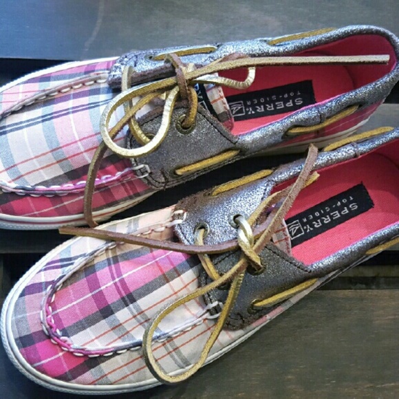 Kids Sperry Top Sider Bahama Boat Shoes Sz 2M
