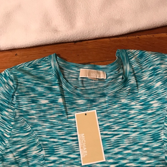 Michael Michael Kors turquoise split hem dress - Picture 2 of 4