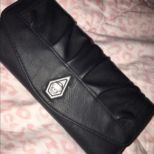 Black leather wallet