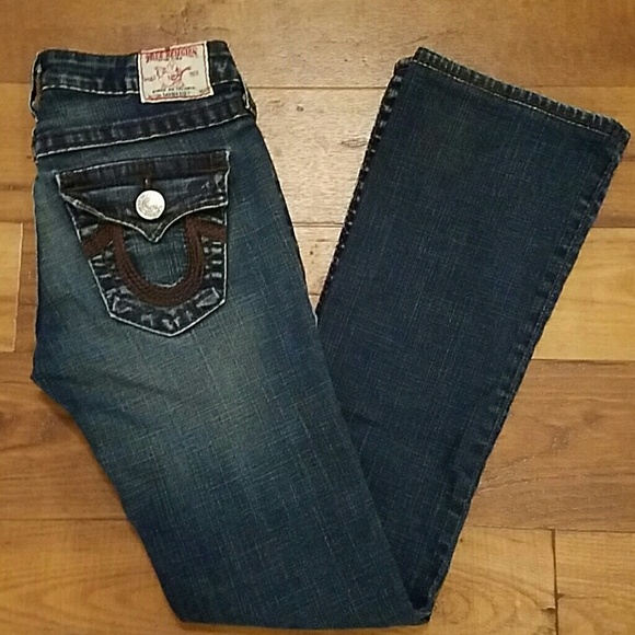 True Religion Rainbow Becky boot cut jeans
