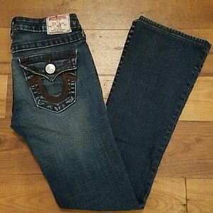 True Religion Rainbow Becky boot cut jeans