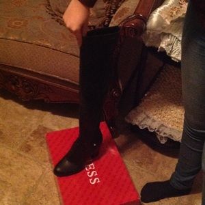 Leather o ver the knee guess boots