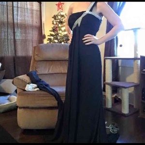 Military ball dress.