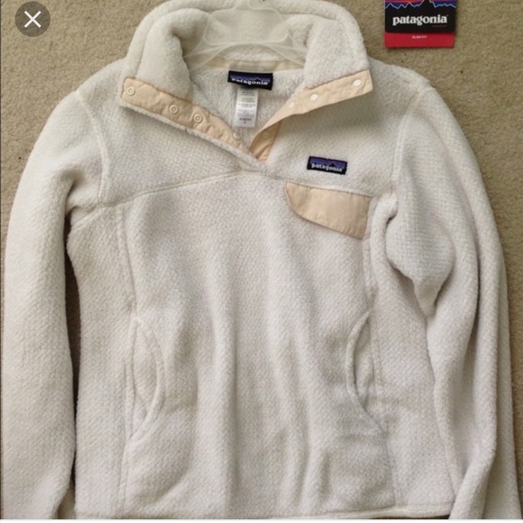 Jackets & Blazers - White Patagonia Pullover