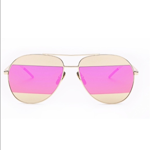 Beyandall Accessories - Brand-new pink and gold aviator sunglasses