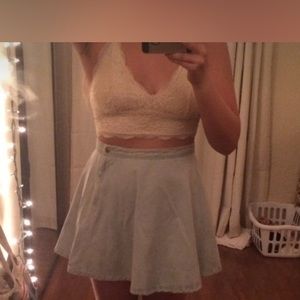 American Apparel Jean Skirt