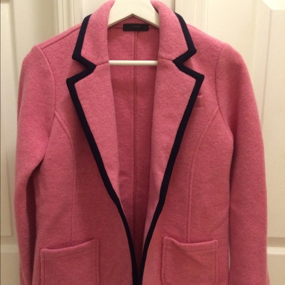 Pink wool coat