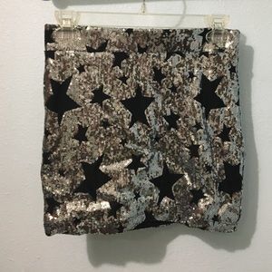 NWOT Sequin Forever21 bodycon mini skirt