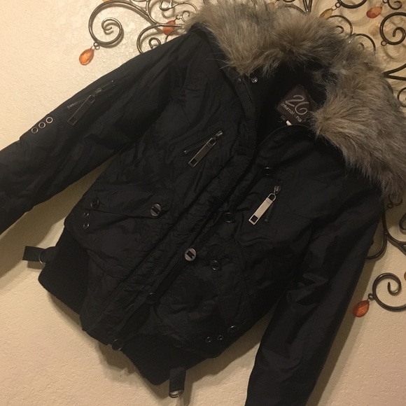 💥 Bomber Jacket w/removable fur collar💥