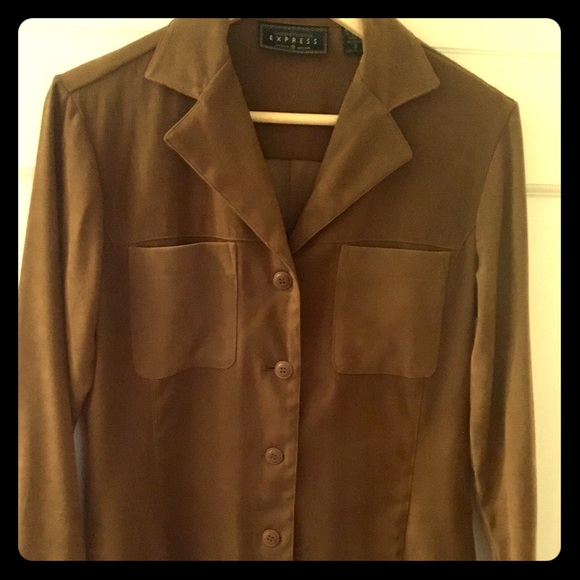 Vintage Suede Blazer by Express