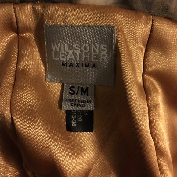 Wilson\'s Leather Tan White Rabbit Fur Hat Small main image 4