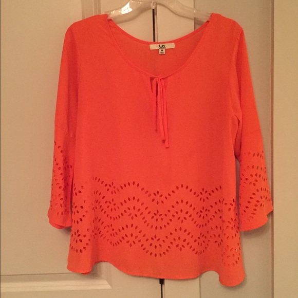 orange long sleeve top
