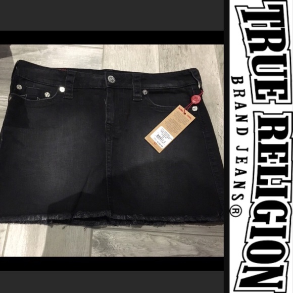 true religion jean skirt