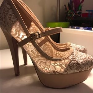 Lace heels