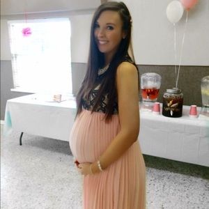 Pink Blush Maternity Maxi Dress