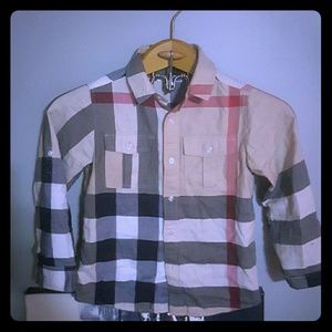 Girl burberry shirt