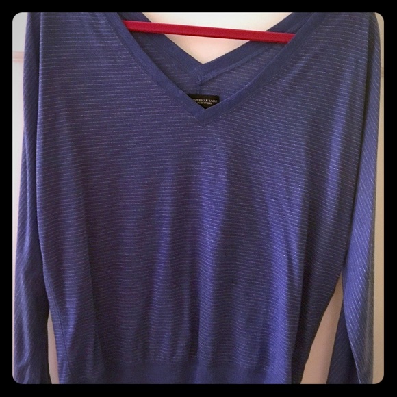 Blue American Eagle V-Neck Size Medium