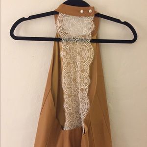 For Love & Lemons lace halter NWOT