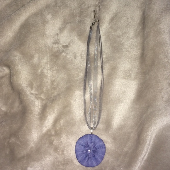 Sand dollar statement necklace