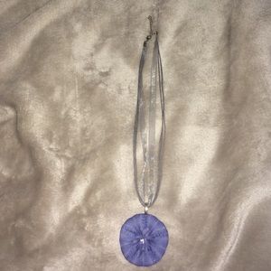 Sand dollar statement necklace