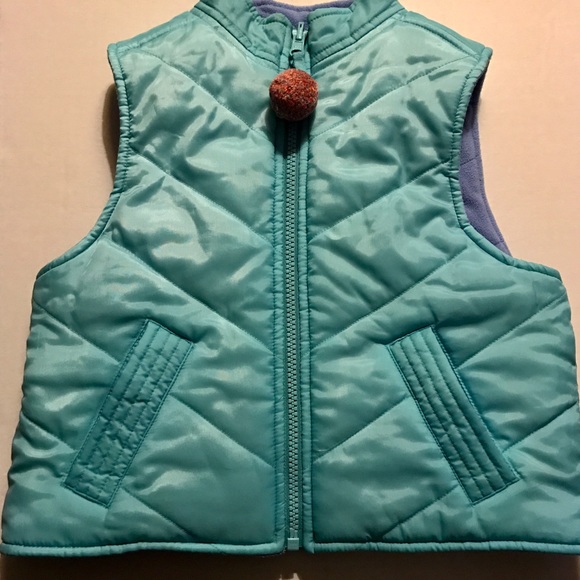 GYMBOREE REVERSIBLE PUFFY VEST for Girl Size 6