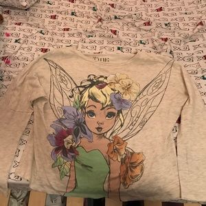 Tinkerbell long sleeved cropped top