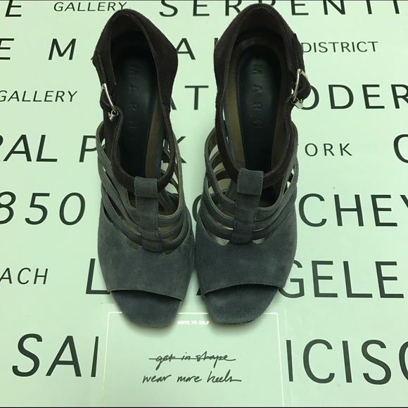 Marni Suede Platform Pumps - Picture 2 of 3