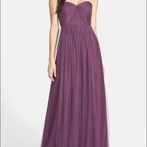 Jenny Woo Annabelle Convertible Tulle Column Dress