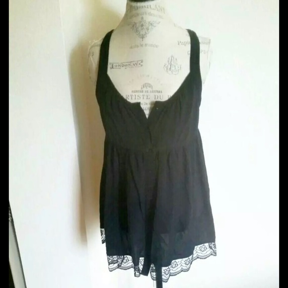 Miss Selfridges Black Baby Doll Top
