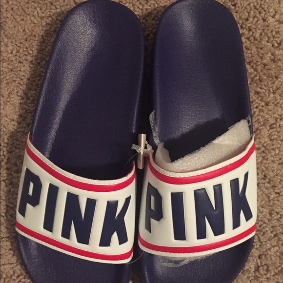 New Victoria's Secret PINK Slides Sandals - Picture 2 of 2
