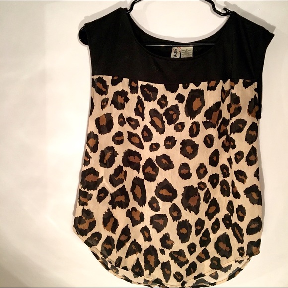 Cheetah Print Blouse