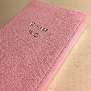 Tiffany & Co. Small Pink Leather Notebook