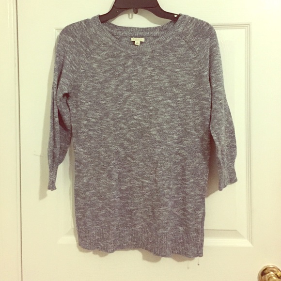 Marled 3/4 sleeve sweater