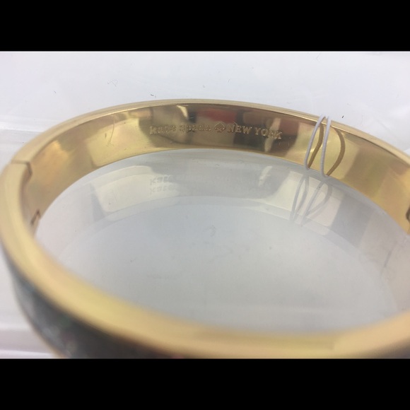 Kate Spade Punch Multi-Glitter Gold Accent Bangle - Picture 4 of 5