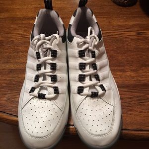 White Brunswick bowling shoes